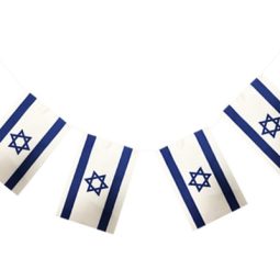 שרשרת דגלי בד - דגל ישראל
