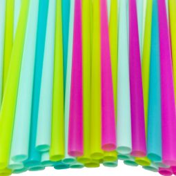 קשיות פלסטיק עבות - צבעי פסטל 200יח