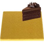 תחתית לעוגה ריבוע זהב 34 ס"מ