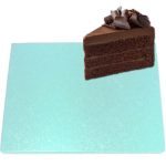 תחתית לעוגה ריבוע תכלת 34 ס"מ