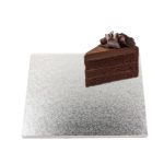 תחתית לעוגה ריבוע כסף 29 ס"מ