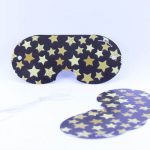 כיסוי עיניים לפיניאטה שחור כוכבים זהב