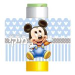 מדבקות לבועות סבון - מיקי מאוס שנה