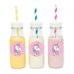 מדבקות עגולות לעיצוב מיני חד קרן