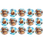 דף לקאפקייקס מפת פיראטים 1