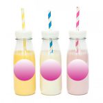 מדבקות עגולות לעיצוב ורוד אומברה