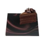 תחתית לעוגה ריבוע קטיפה בורדו 29 ס"מ