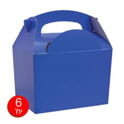 קופסאות מסיבה כחול 6 יח'