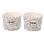 גביעי קאפקייקס דמוי עיתון - אנגלית