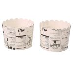 גביעי קאפקייקס דמוי עיתון - עברית