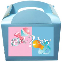 קופסאות עם מדבקות בעיצוב אישי -  בן או בת