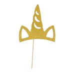 קיסמים חד קרן זהב מנצנץ