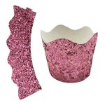 חבק לקאפקייק בצבע ורוד גליטר