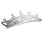 כתר בד מבריק - כסוף