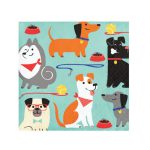 מפיות קטנות מסיבת כלבים