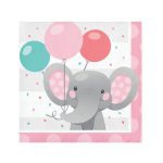 מפיות קטנות פיל קסום ורוד