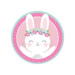 תמונה אכילה עגולה ארנבת פרחונית 1