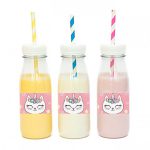 מדבקות מלבניות לעיצוב חתול חד קרן