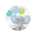 תמונה אכילה עגולה פיל קסום כחול