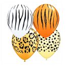 בלוני לטקס ספארי - חיות 5 יח'
