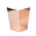 קופסאות פופקורן - רוז גולד מטאלי