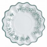 צלחות מתכלות גדולות כסף קלאסי