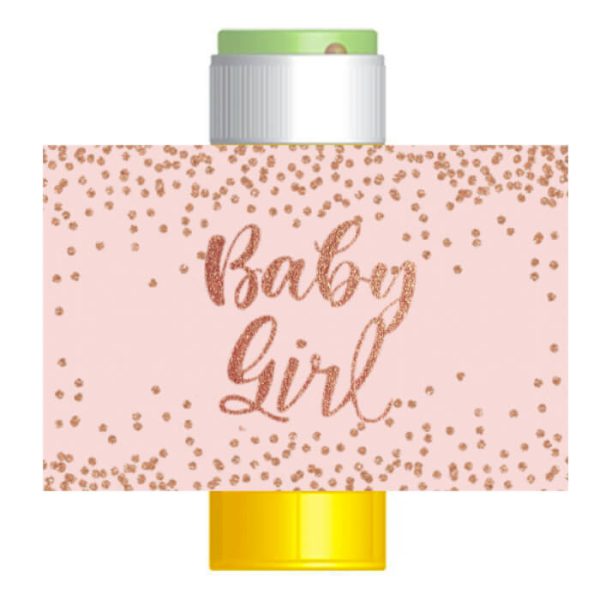מדבקות לבועות סבון - Baby Girl