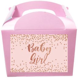 קופסאות עם מדבקות בעיצוב אישי - Baby Girl