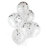 בלוני קונפטי כסף