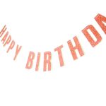 שרשרת אותות happy birthday רוז גולד