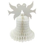 קישוט נייר פעמון ויונים