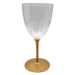 כוסות יין רגל זהב