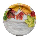 צלחות נייר קטנות שלכת