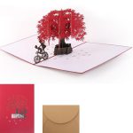 כרטיס ברכה פופ אפ עץ אופניים