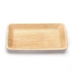 צלחות מלבניות מתכלות - בינוניות