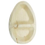 מגשים אובליים מתכלים מחולקים