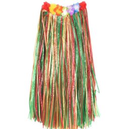 חצאית הוואיי צבעונית - למבוגרים