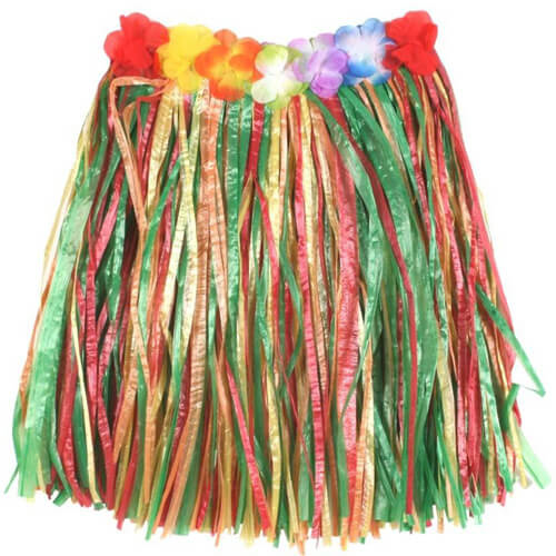 חצאית הוואיי צבעונית - לילדים