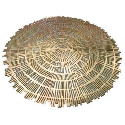 פלייסמנט לעיצוב שולחן פסים - זהב