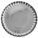 מגש עגול מנייר כסוף