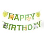 שרשרת יום הולדת ירוקה חיות