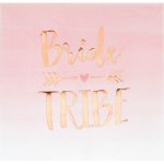 מפיות גדולות מסיבת רוז גולד Bride Tribe