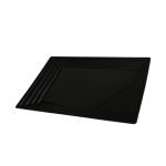 מגש מדורג מלבני שחור - בינוני