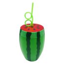 כוס עם קשית - אבטיח