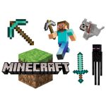 תמונה אכילה דמויות מיינקראפט לעוגה 1