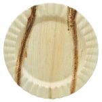 צלחות עגולות גדולות מתכלות חגיגיות