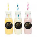 מדבקות עגולות לעיצוב בלונים זהב שחור