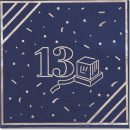 חבילת יום הולדת גיל 13 כחול 20 מוזמנים