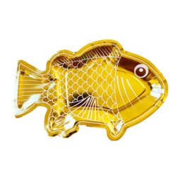 צלחת נייר דג זהב