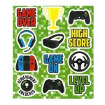 דף מדבקות גיימינג